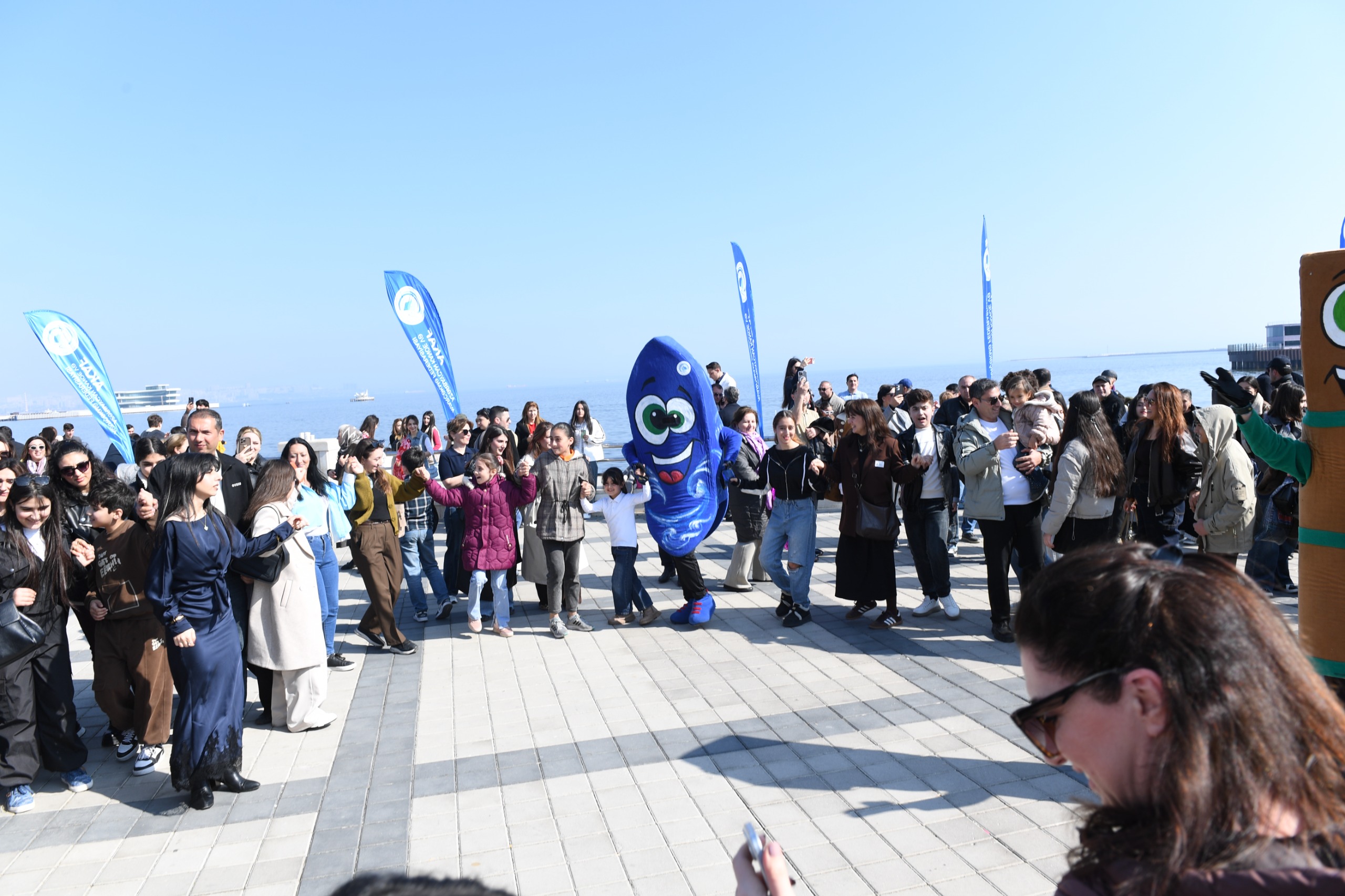 Bakıda Xəzərin suları avarçəkmə və yelkənli qayıqlarla bəzəndi (FOTO)